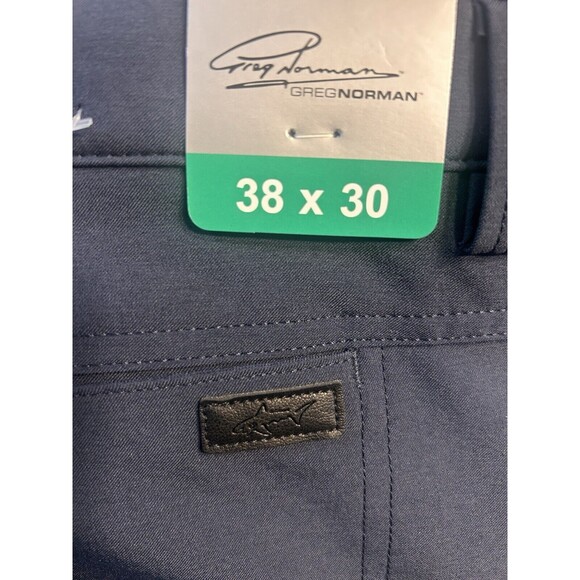 New Greg Norman Men's Polyester Ultimate 5-Pocket Pants Navy Blue Size 38x30 - Picture 4 of 7